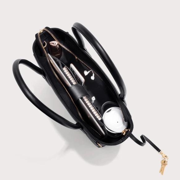 Dagne Dover Signature Tote in Black - Picture 2 of 9